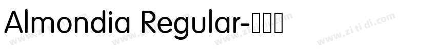 Almondia Regular字体转换